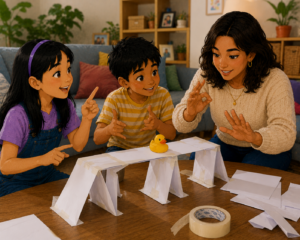 Actividad en casa: El puente de papel